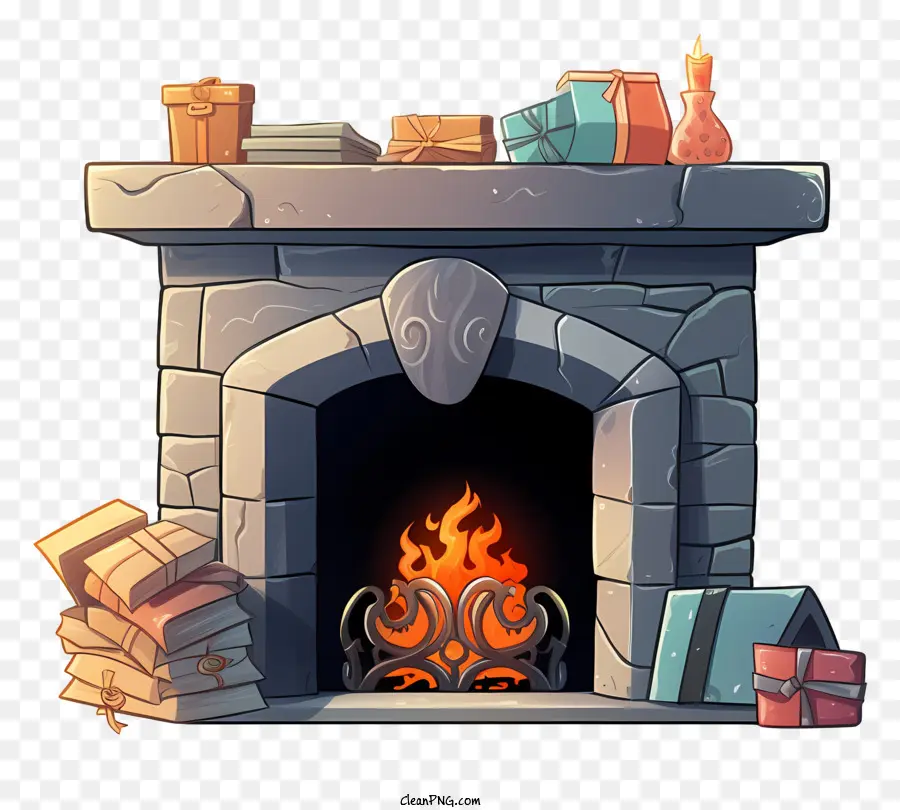 Chimenea，Libros PNG