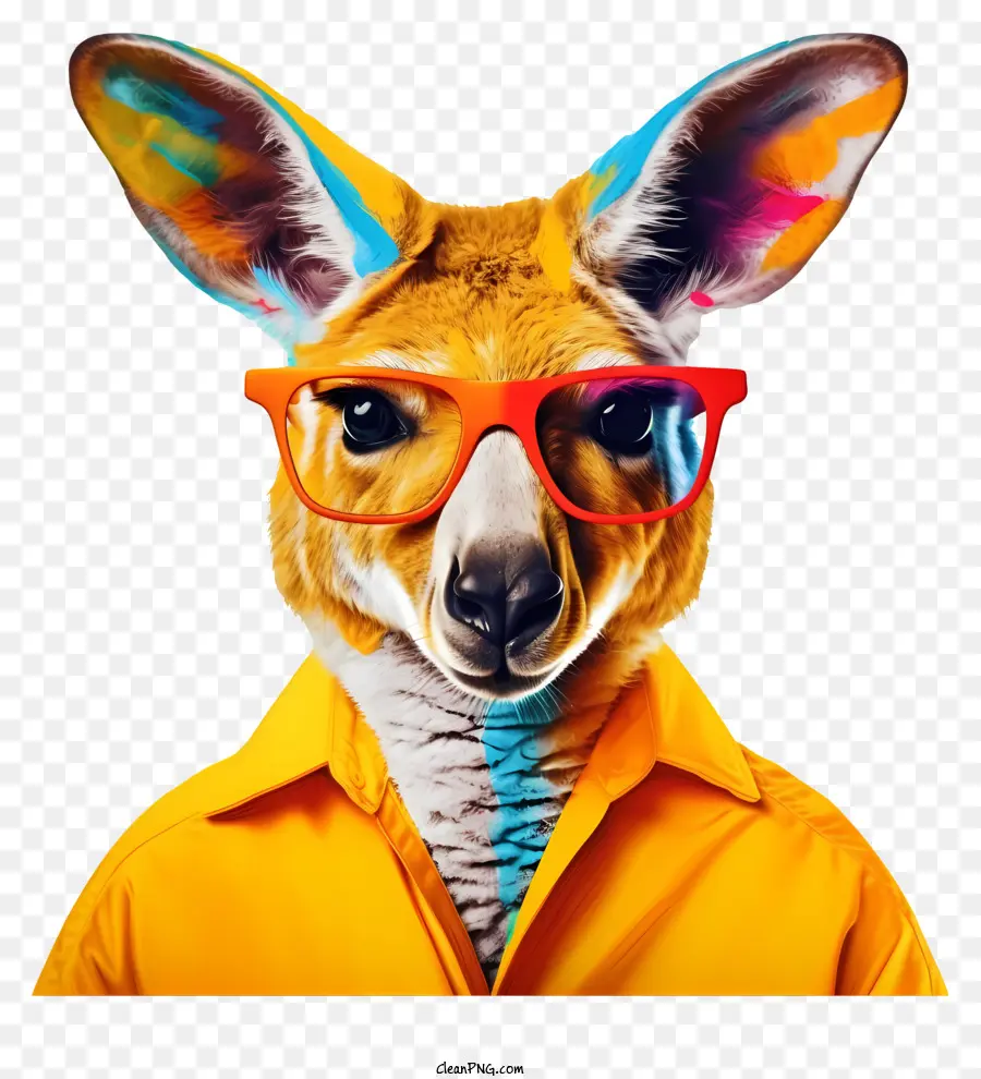 Canguro，Canguro Con Gafas PNG