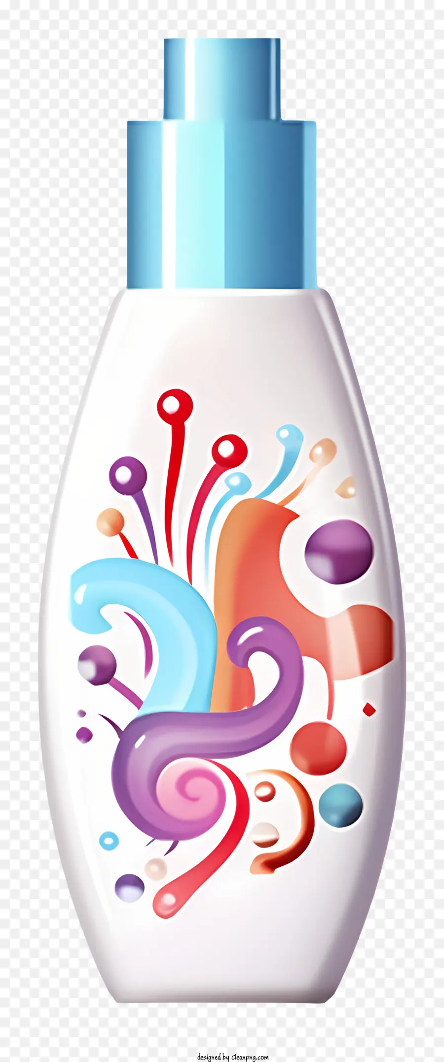 Botella De Jabón，Diseño Rosa Y Azul PNG