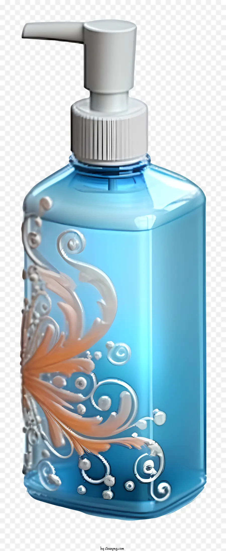 Botella Azul，La Boquilla De Pulverización PNG