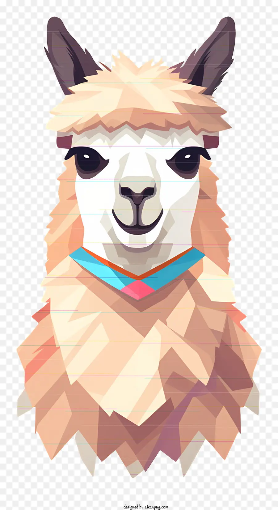 Llama，Llama Geométrica PNG