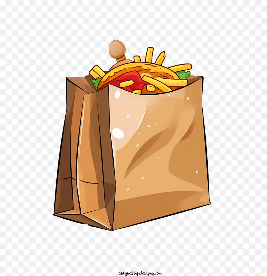 Bolsa De Entrega De Alimentos，Las Papas Fritas PNG