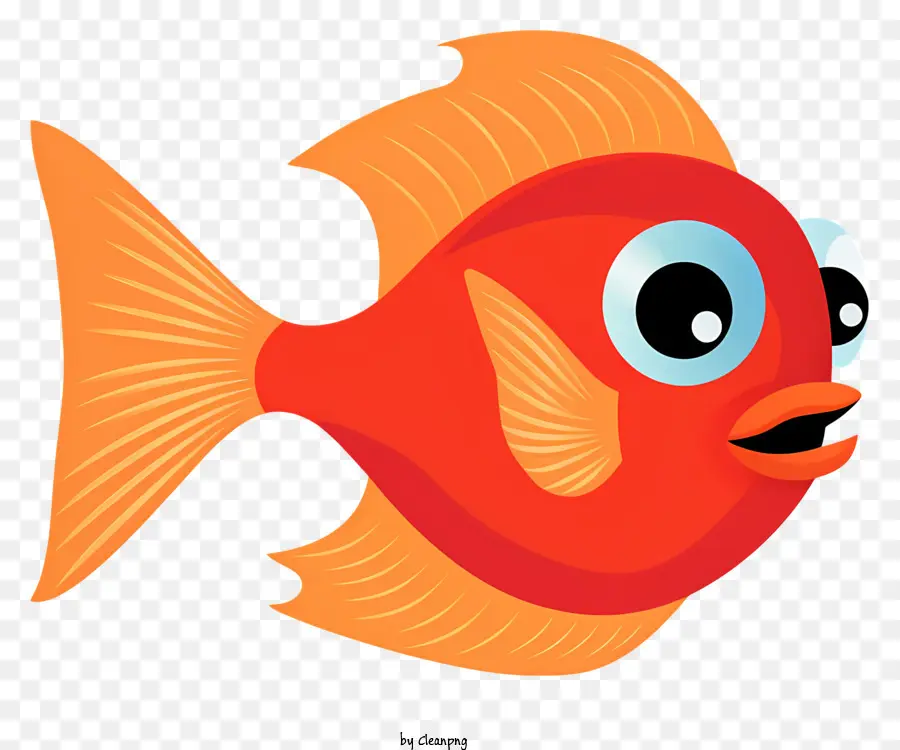 Naranja De Pescado，De Cabeza Redonda PNG