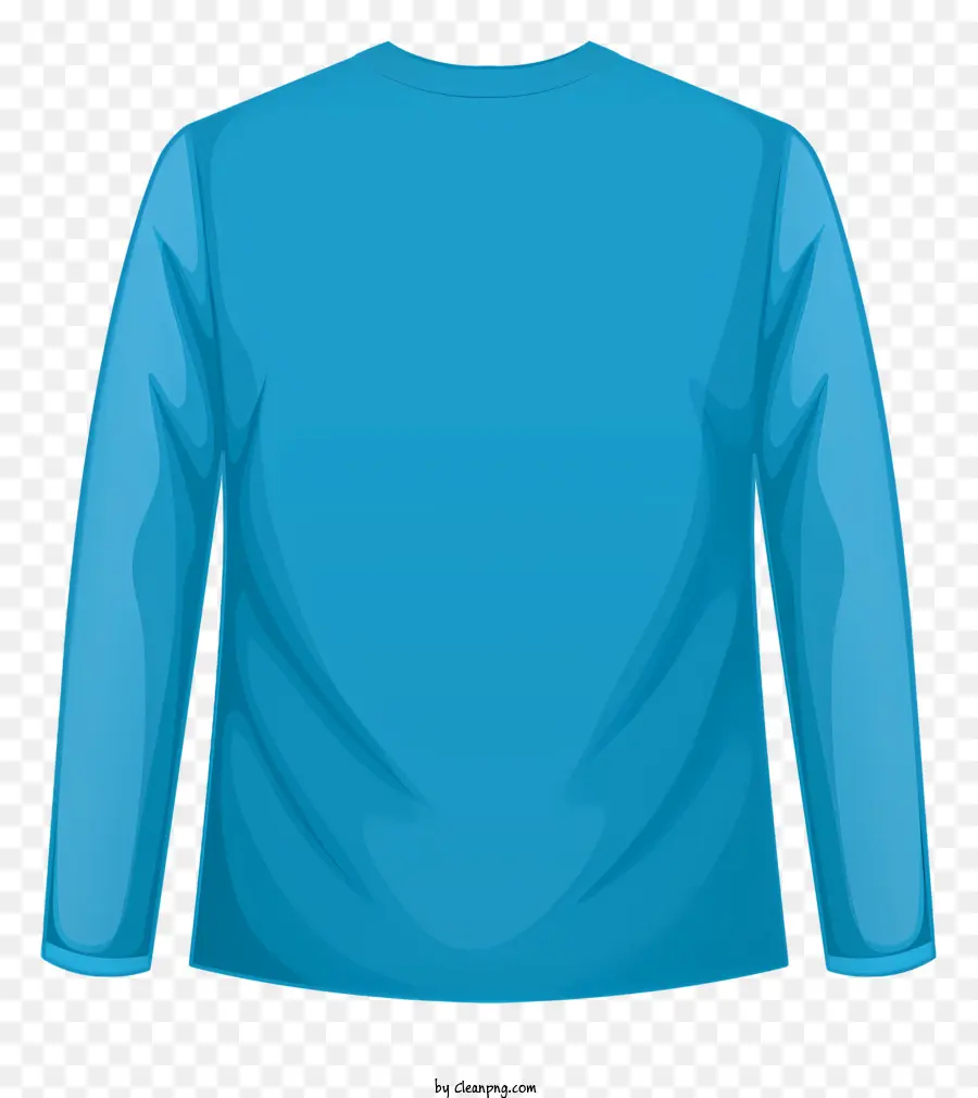 El Azul De La Camiseta De La，Escote Redondo PNG