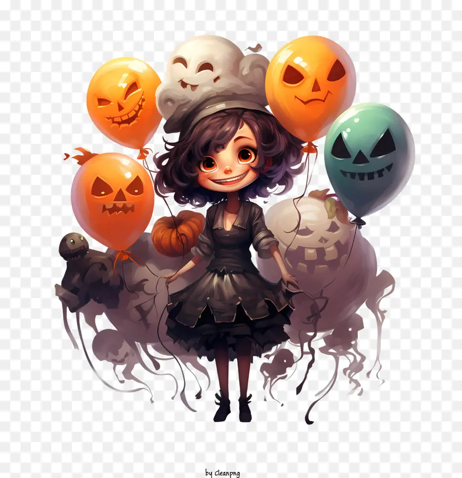 Halloween Globos，Lindo PNG