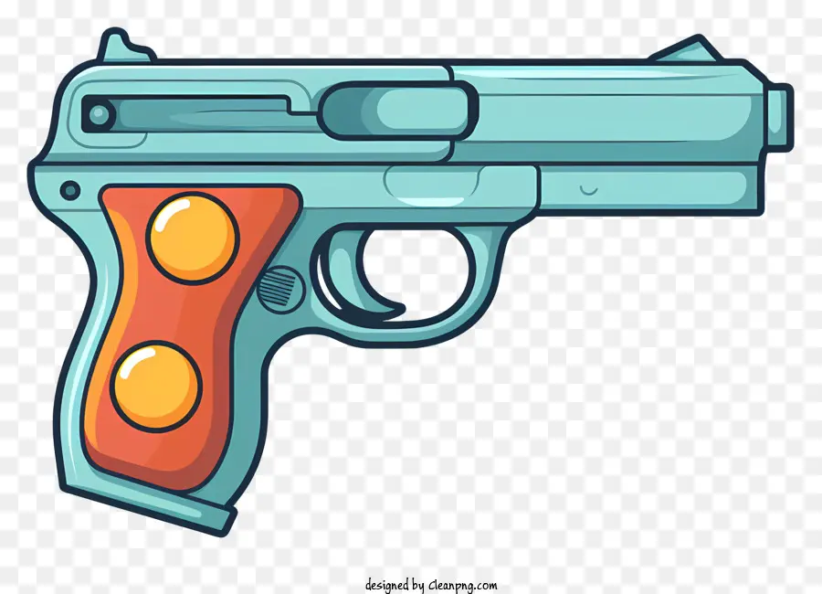 Revólver De Juguetes，Pistola Azul PNG