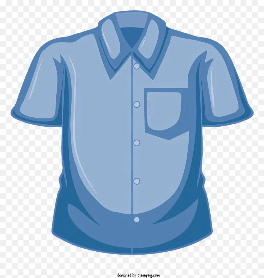 Camisa Azul，Camisa De Cuello PNG