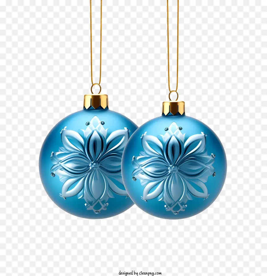 Bola De Navidad，Adornos Azules PNG