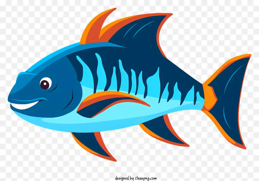 Pescado Azul，Naranja De Pescado PNG