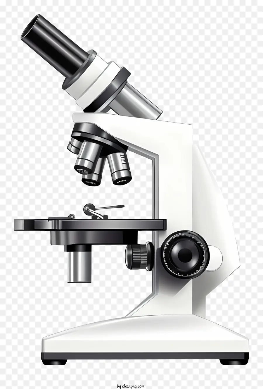 Microscopio Blanco，Soporte De Metal PNG