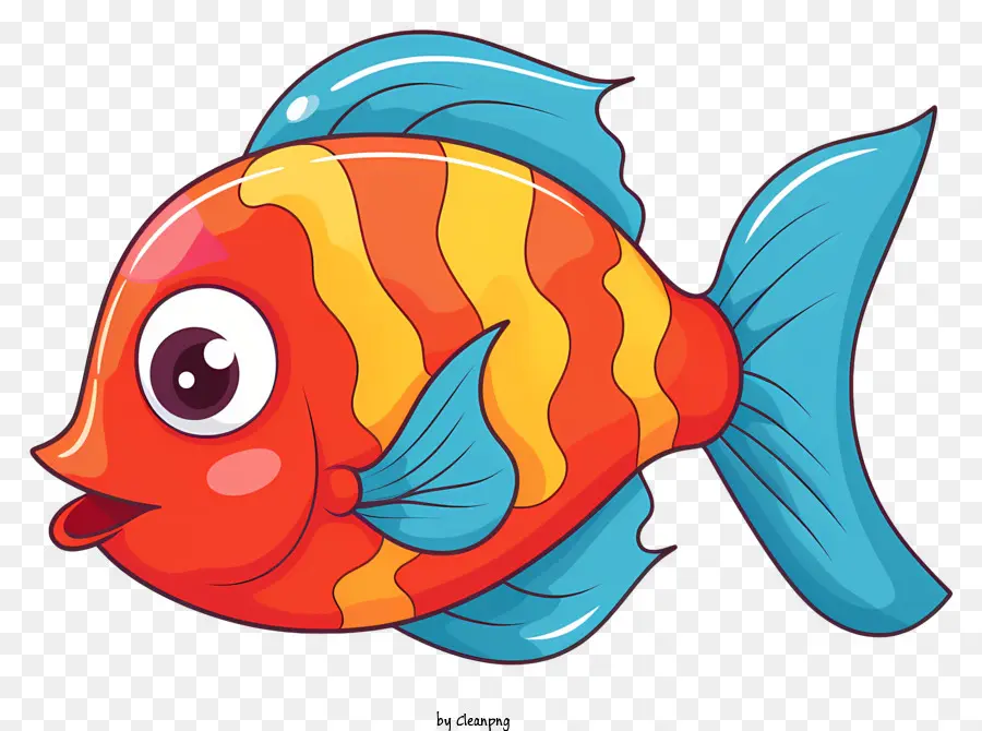 Dibujos Animados De Pescado，Pez Rojo Y Naranja PNG