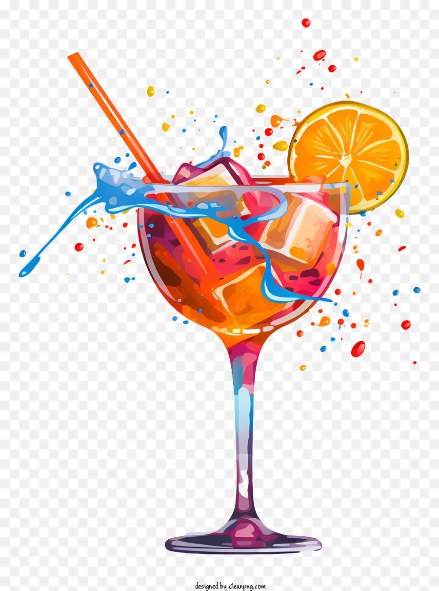 Coctel，Salpicaduras Coloridas PNG