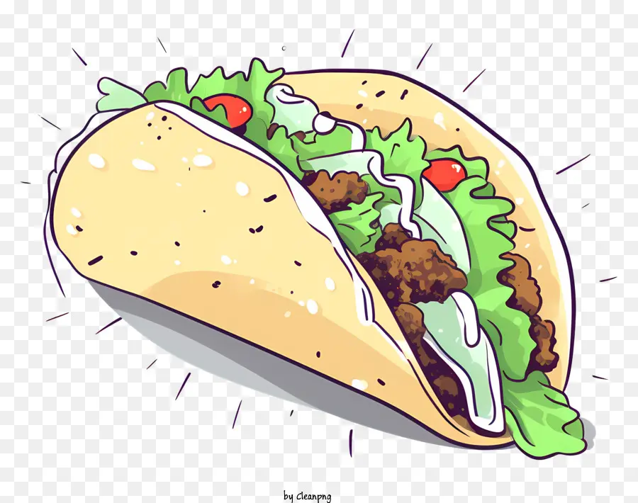 Hamburguesa Taco，Taco De Pollo PNG