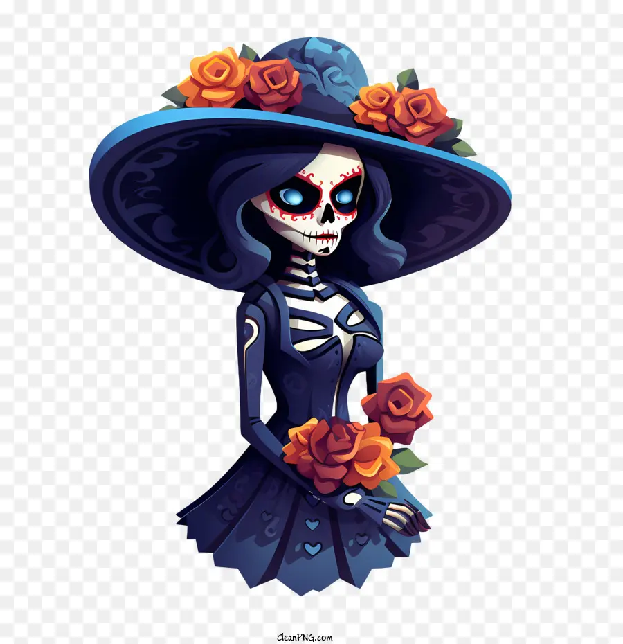 Día De Los Muertos，Esqueleto PNG