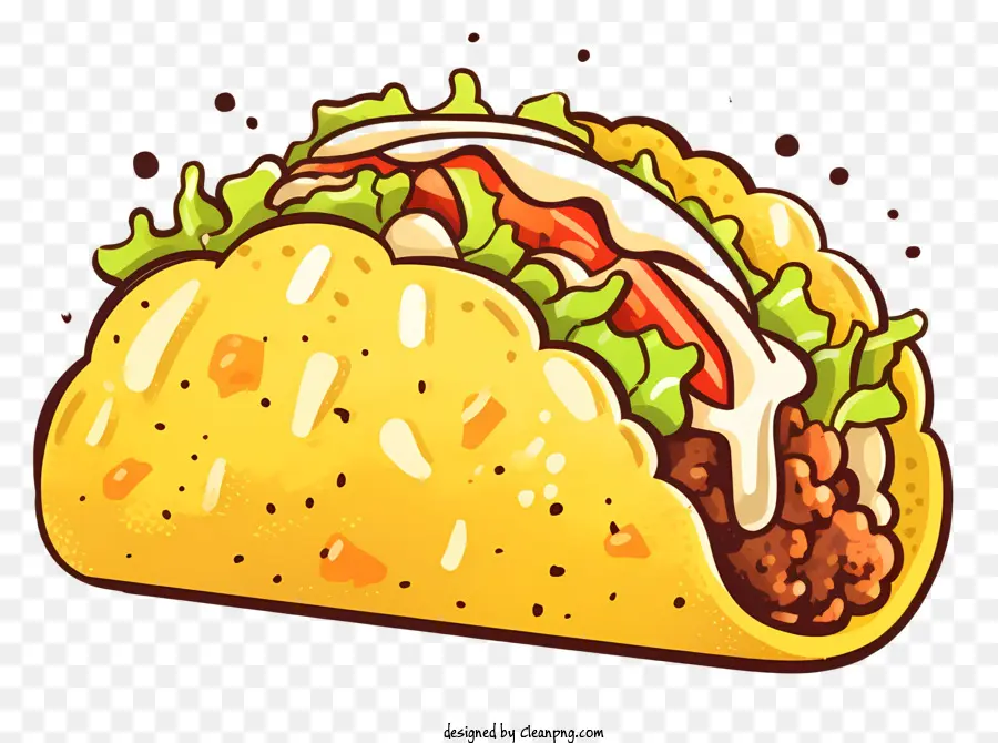 Taco，Plato Mexicano PNG