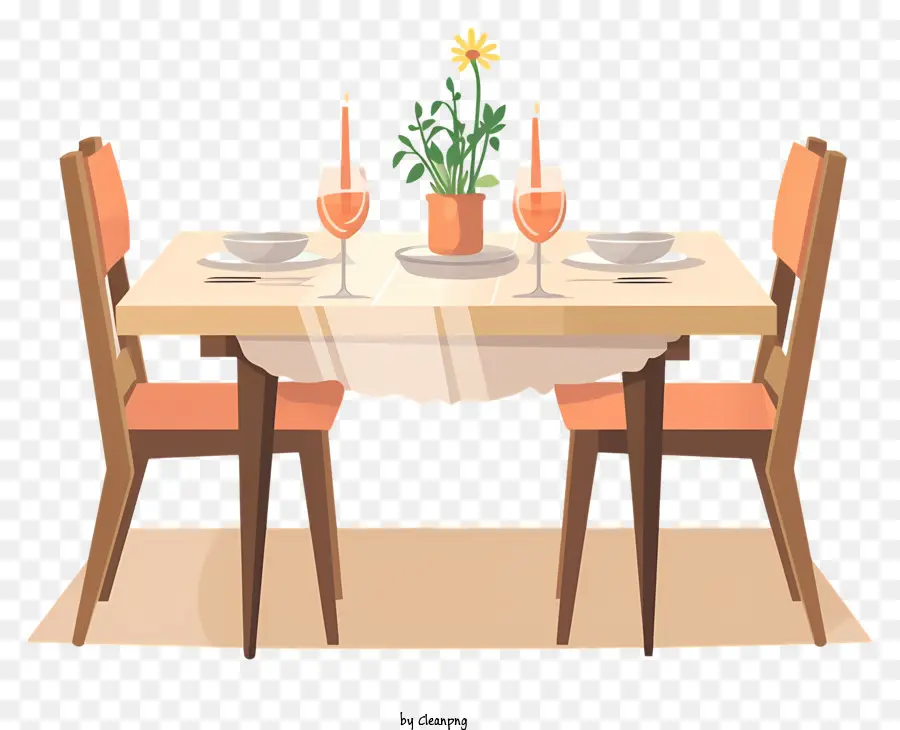 Juego De Mesa De Comedor，Mesa De Comedor PNG