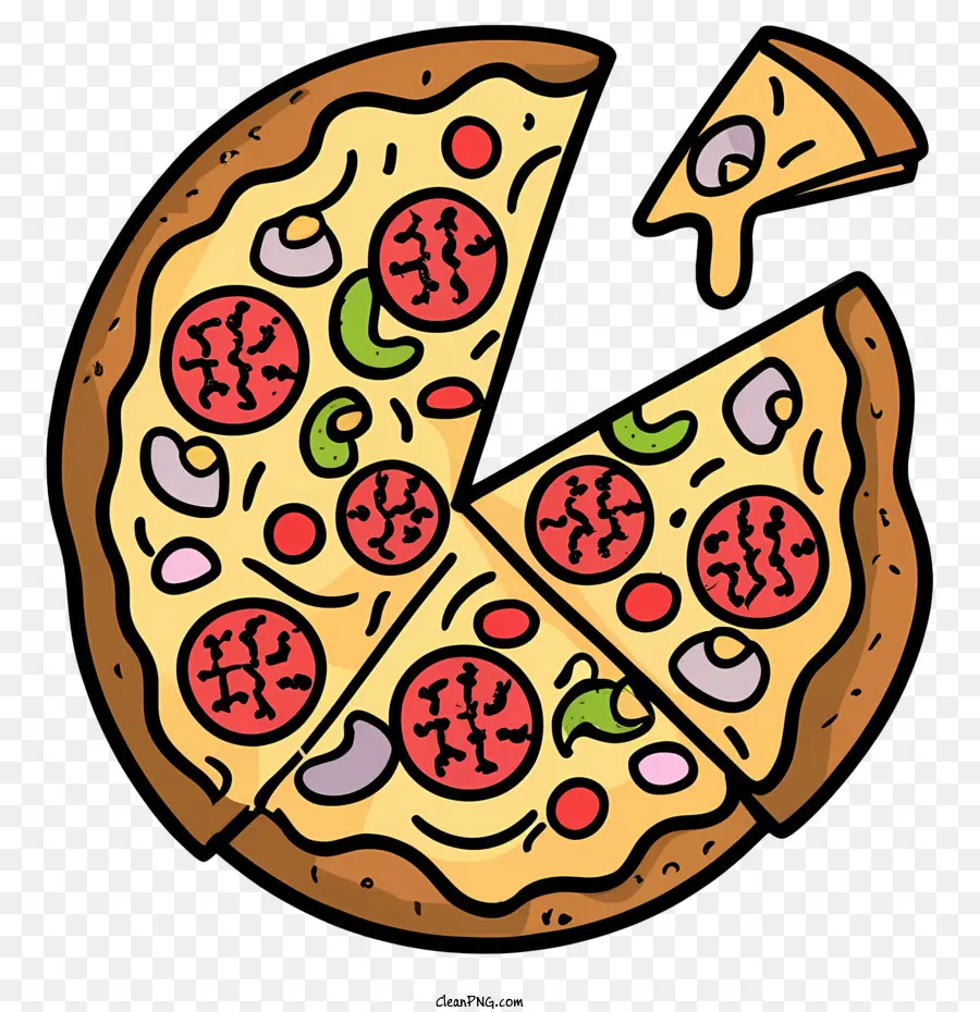 De Dibujos Animados De La Pizza，Pizza PNG