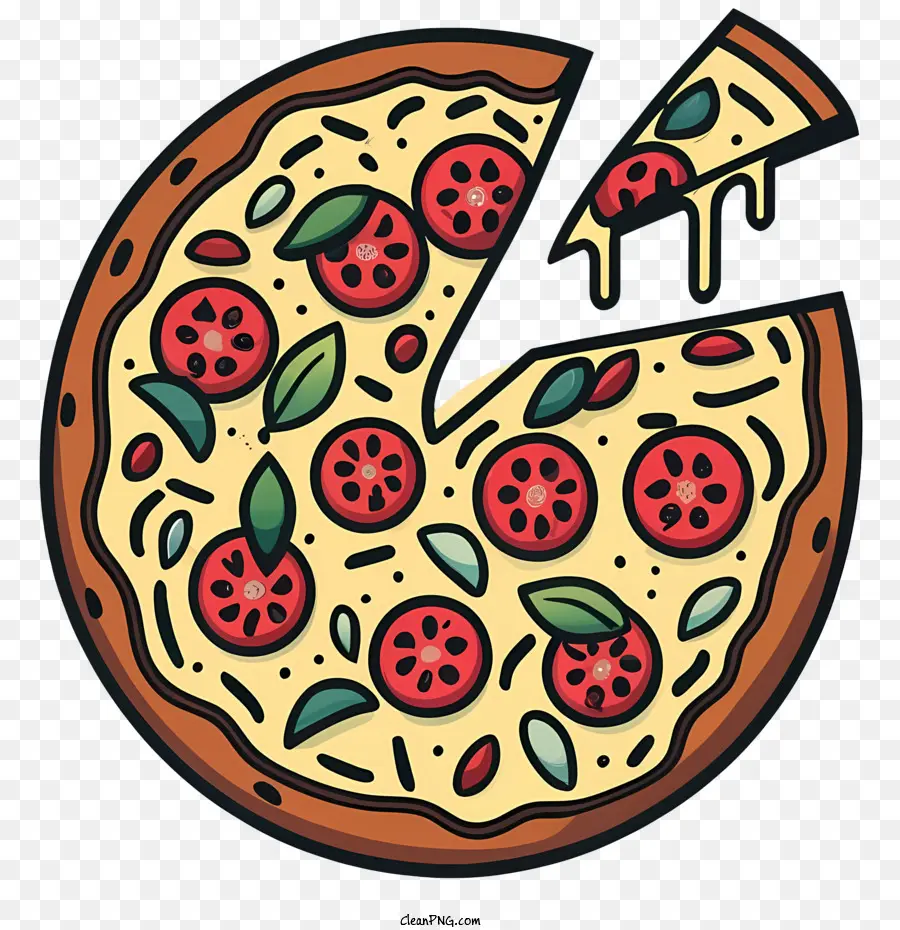 De Dibujos Animados De La Pizza，Pizza PNG