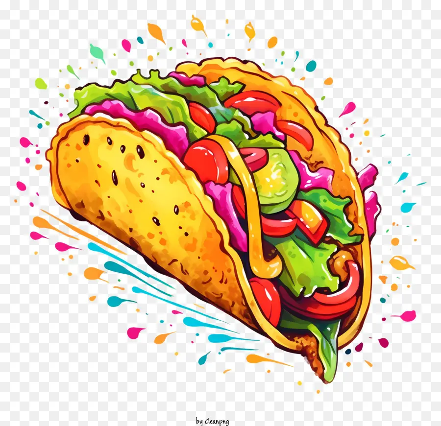 Taco，La Comida Ilustración PNG