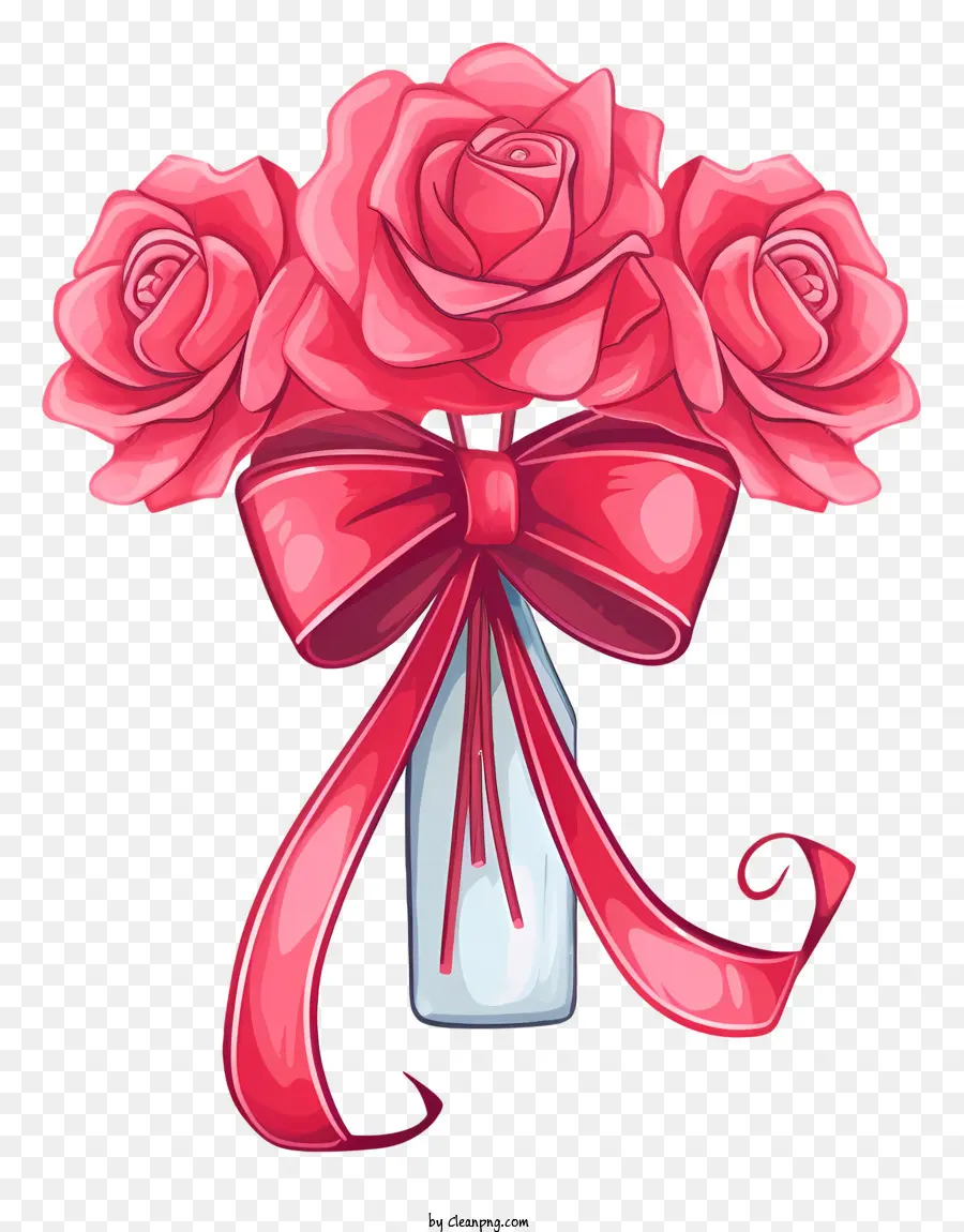 Rosas De Color Rosa，Ramo PNG