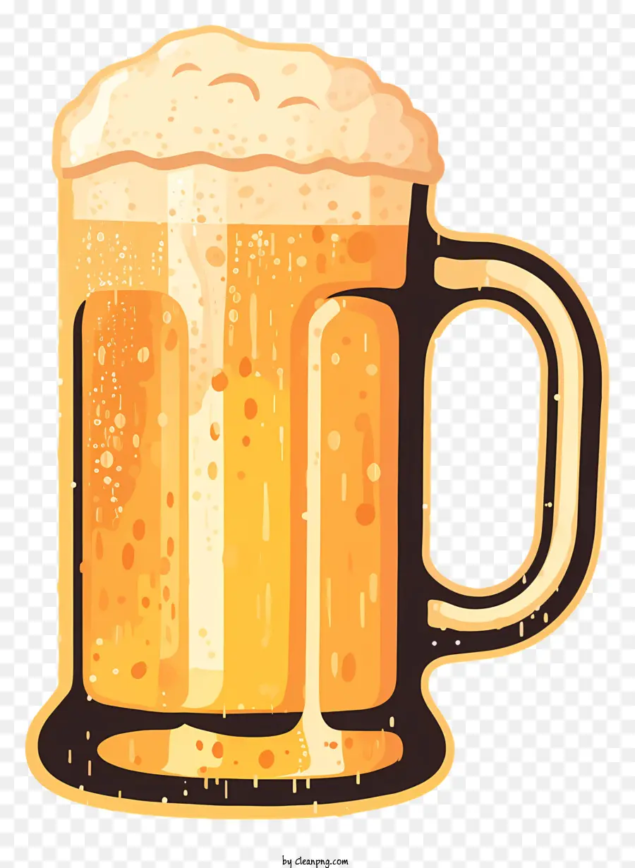 La Jarra De Cerveza，Espuma PNG