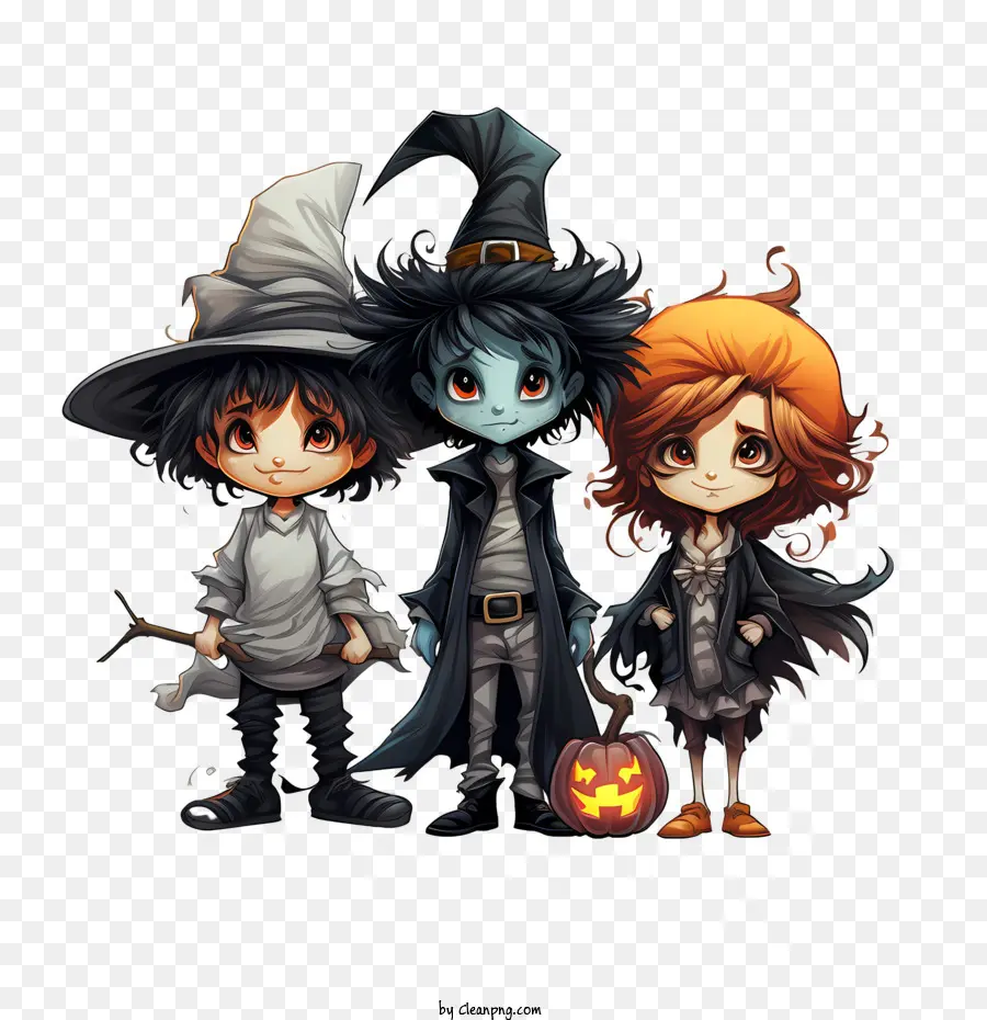 Fiesta De Halloween，Personajes De Halloween PNG