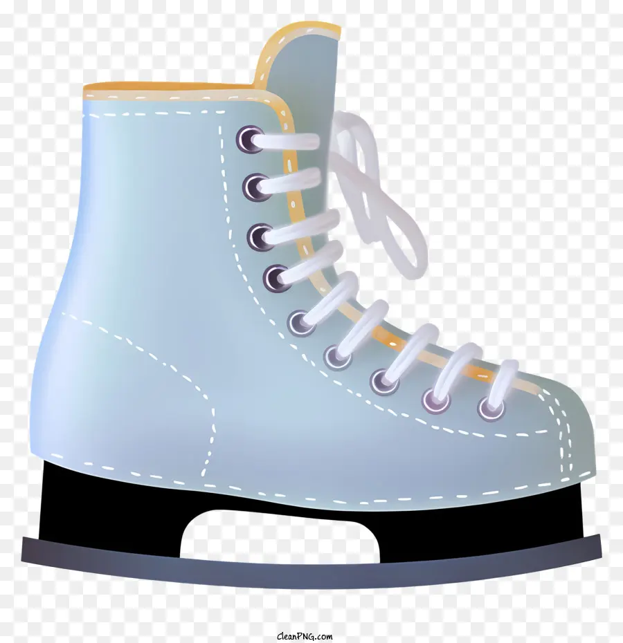 Patines，Patín Sobre Hielo Azul PNG