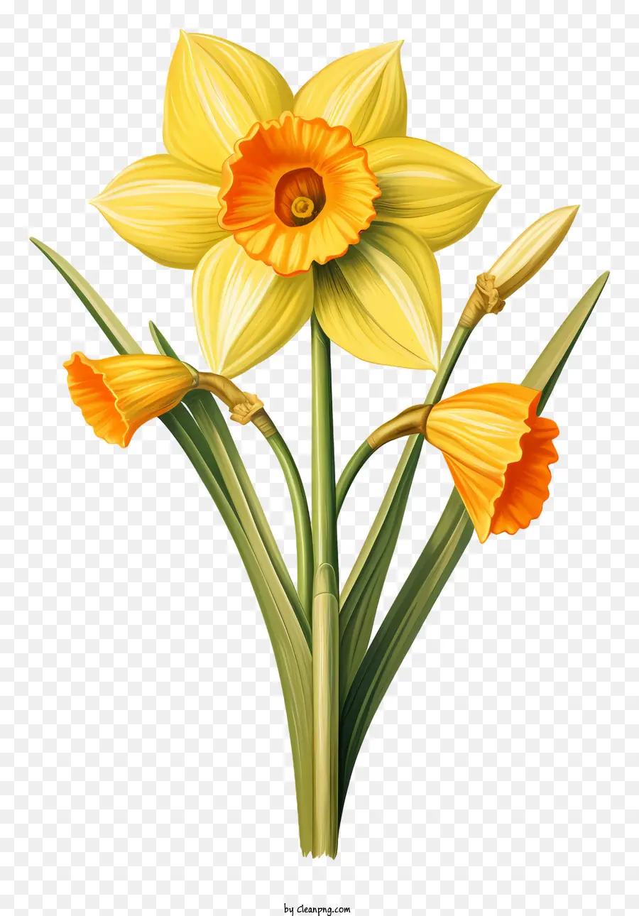 Narciso，Flor Amarilla PNG