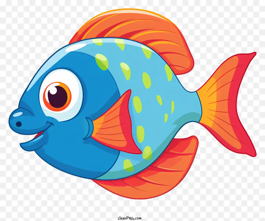 Dibujos Animados De Pescado，Ojos Grandes PNG