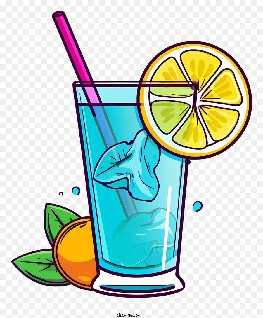 Cóctel Azul，Limonada PNG