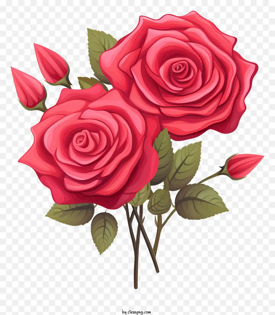 Rosas Rojas，Ramo PNG