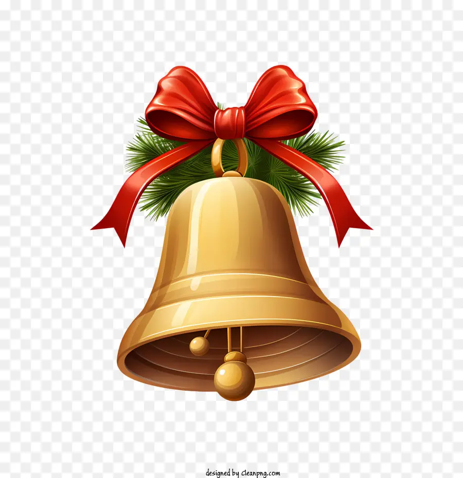 Campana De Navidad，Campana De Oro PNG