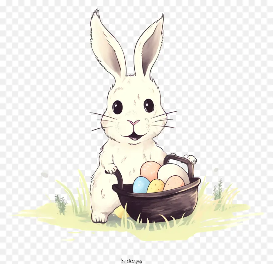 Conejo De Pascua，Los Huevos De Pascua PNG