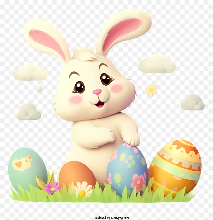 Conejo Blanco，Conejito De Pascua PNG