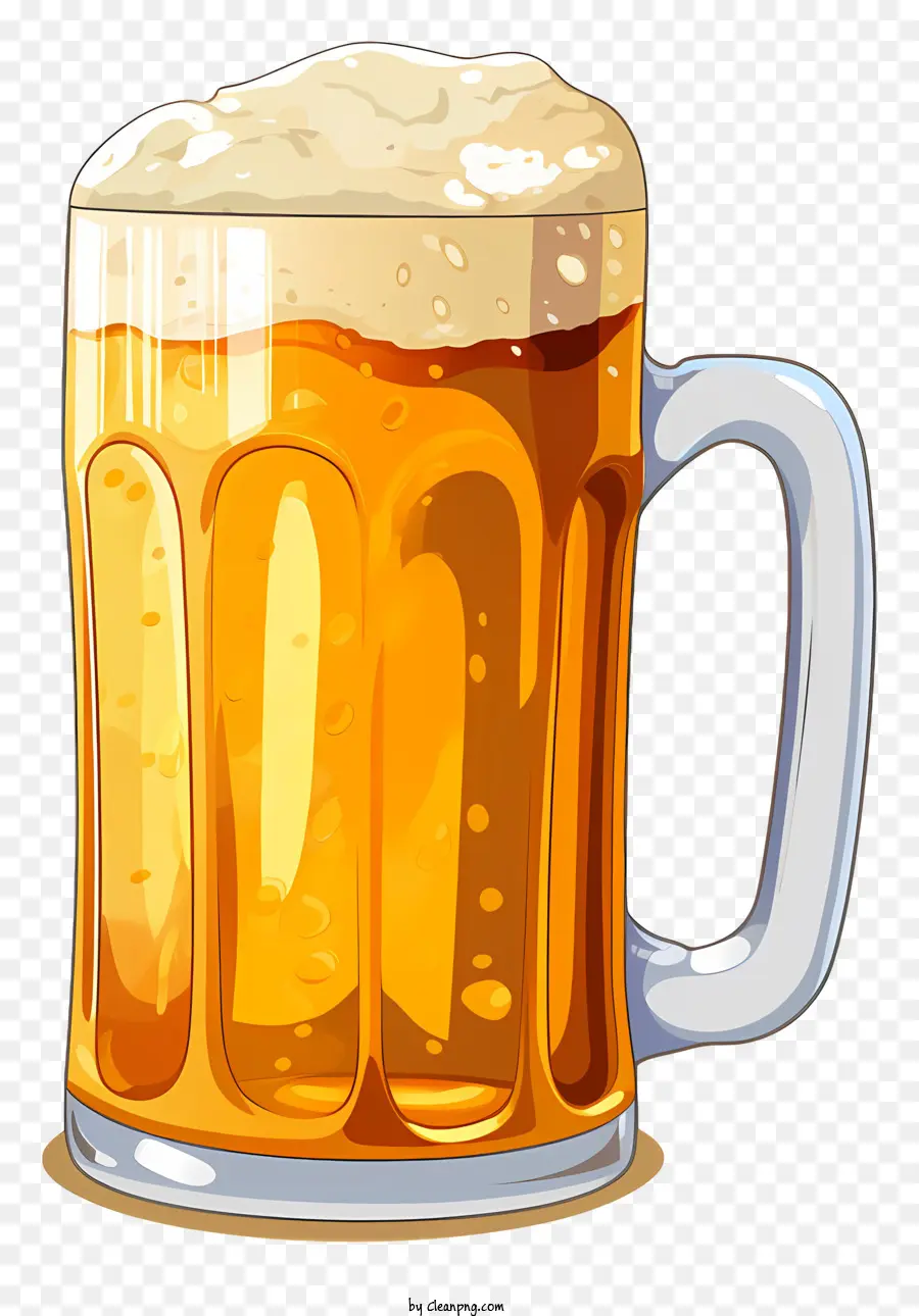 Cristal De La Jarra De Cerveza，Cerveza Espuma PNG