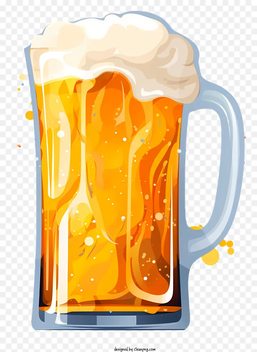 Taza De Cerveza，Espuma Espumosa PNG