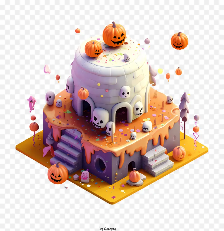 Pastel De Halloween，Halloween PNG
