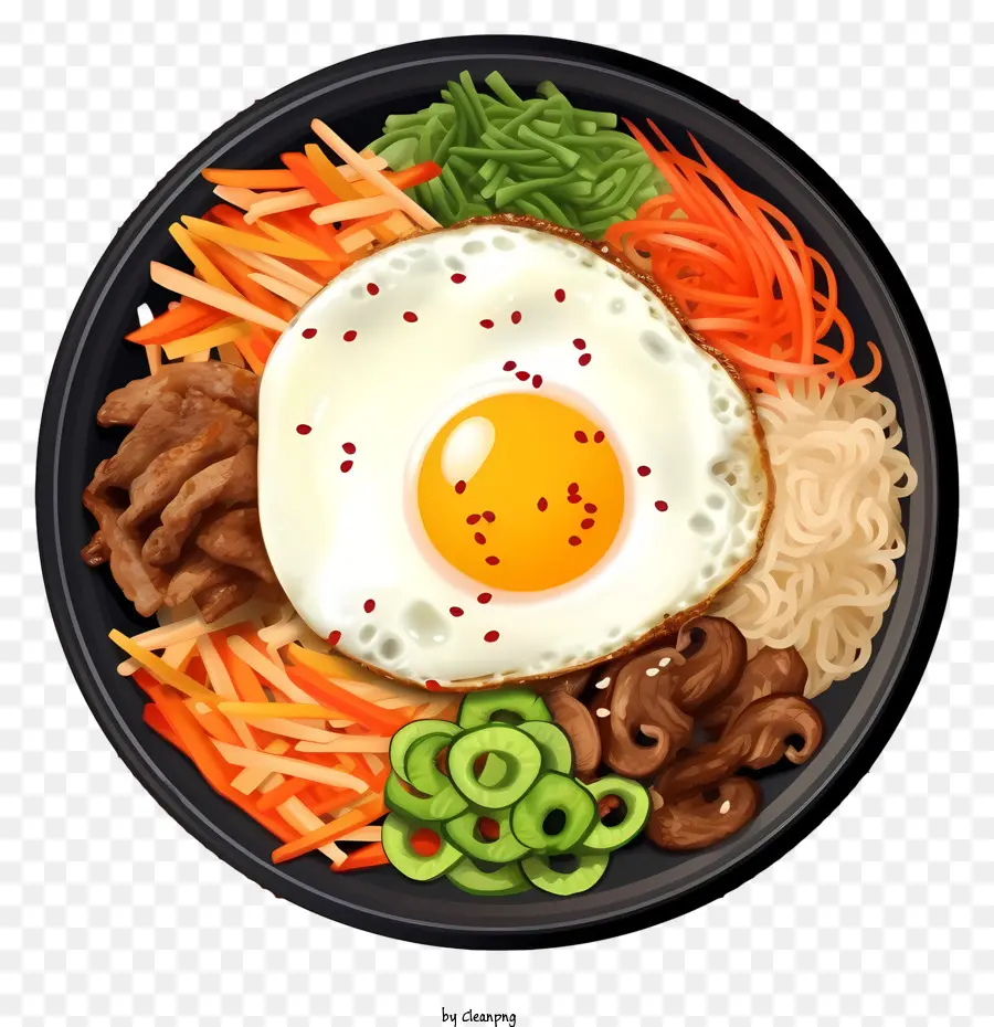 La Comida Coreana，Huevo Frito PNG