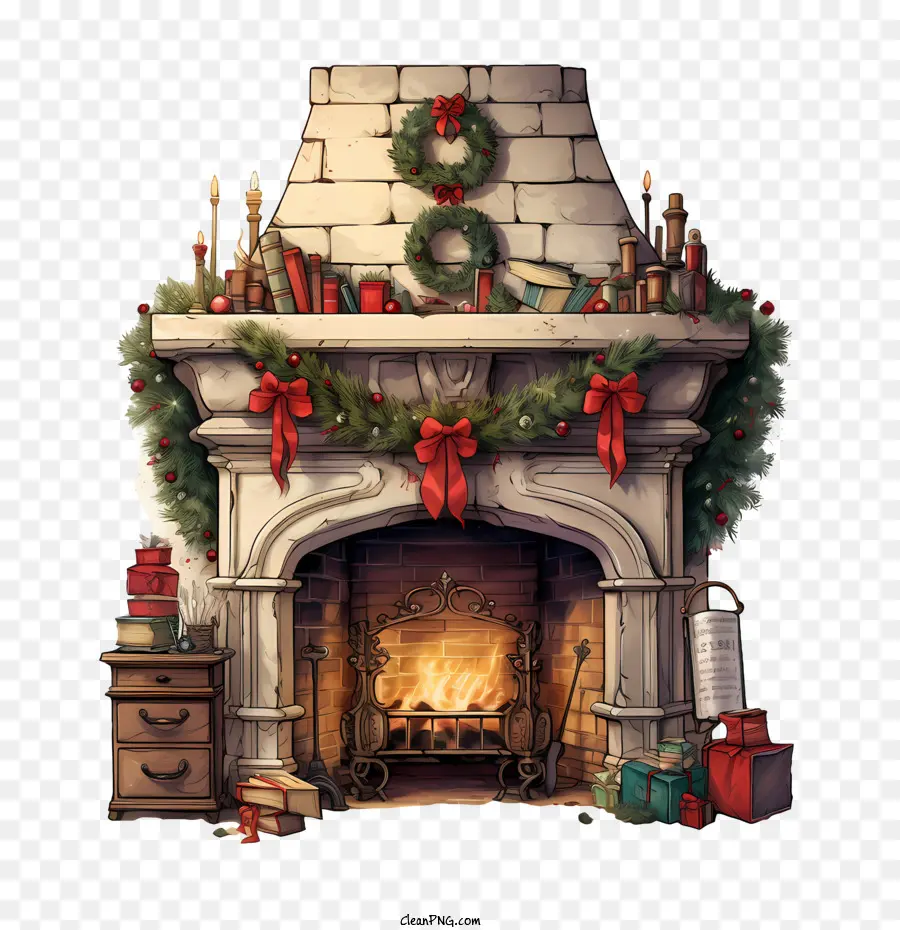 La Navidad Chimenea，Chimenea PNG