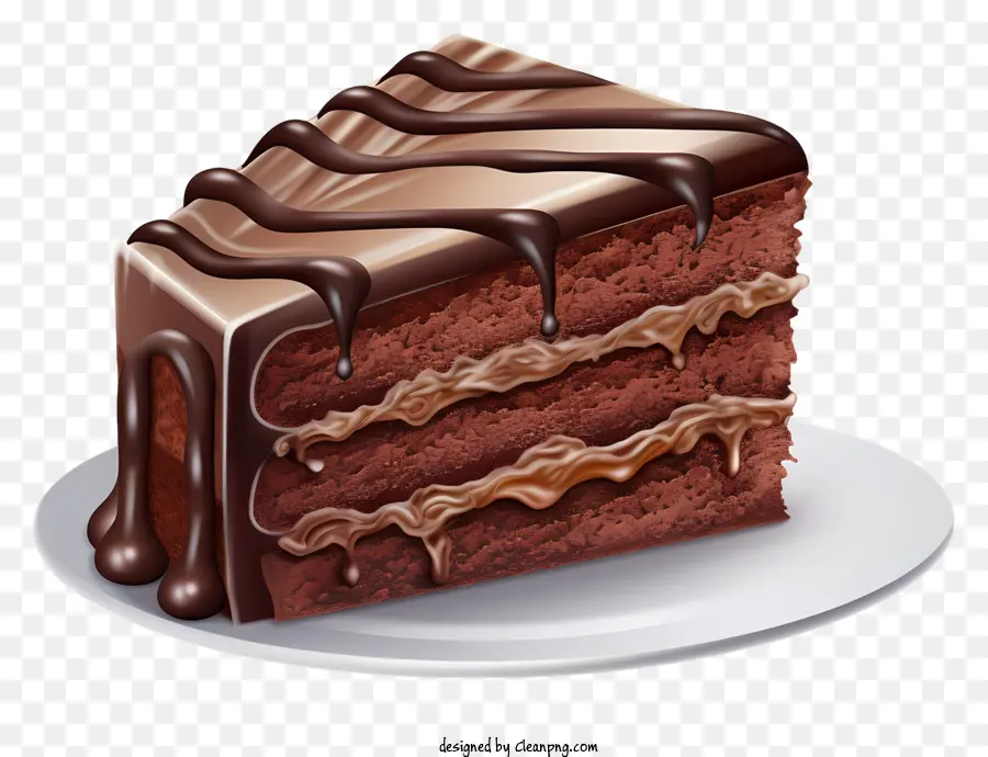 Pastel De Chocolate，Ganache De Chocolate PNG