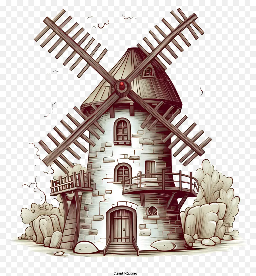 Molino De Viento，Tradicional PNG