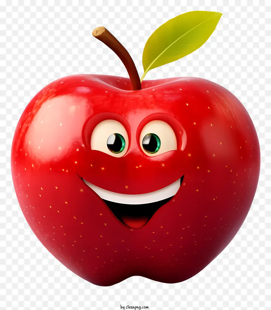 Sonriendo De Apple，Manzana Roja PNG