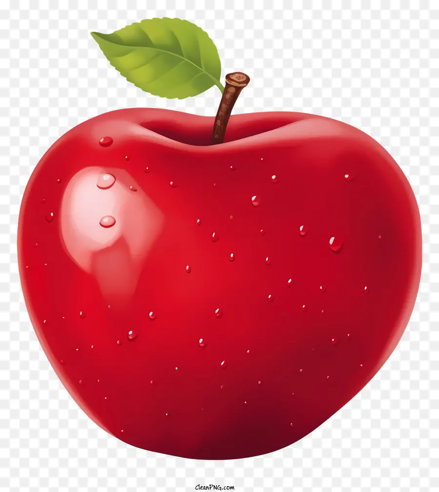 Manzana Roja，Las Gotas De Agua PNG