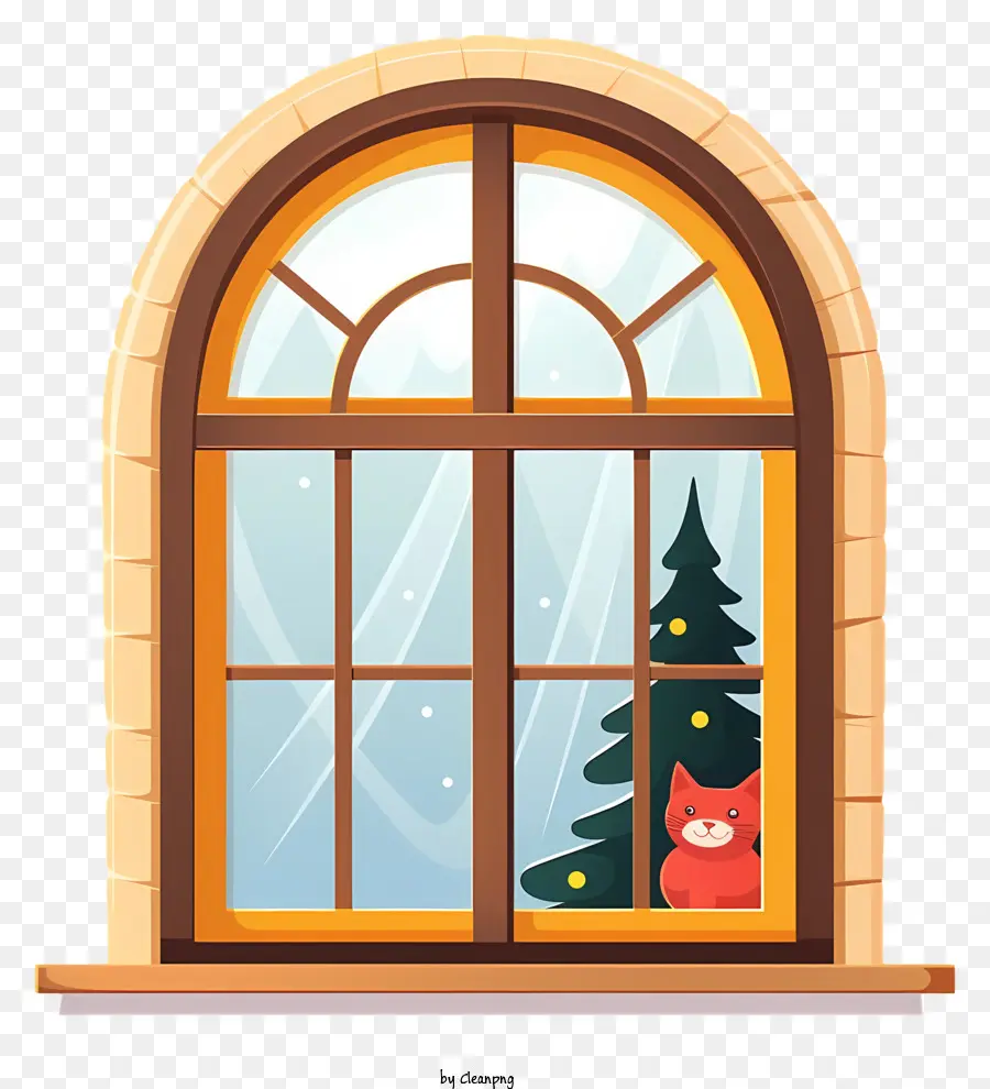 Paisaje Nevado，Ventana Con Paisaje Nevado PNG