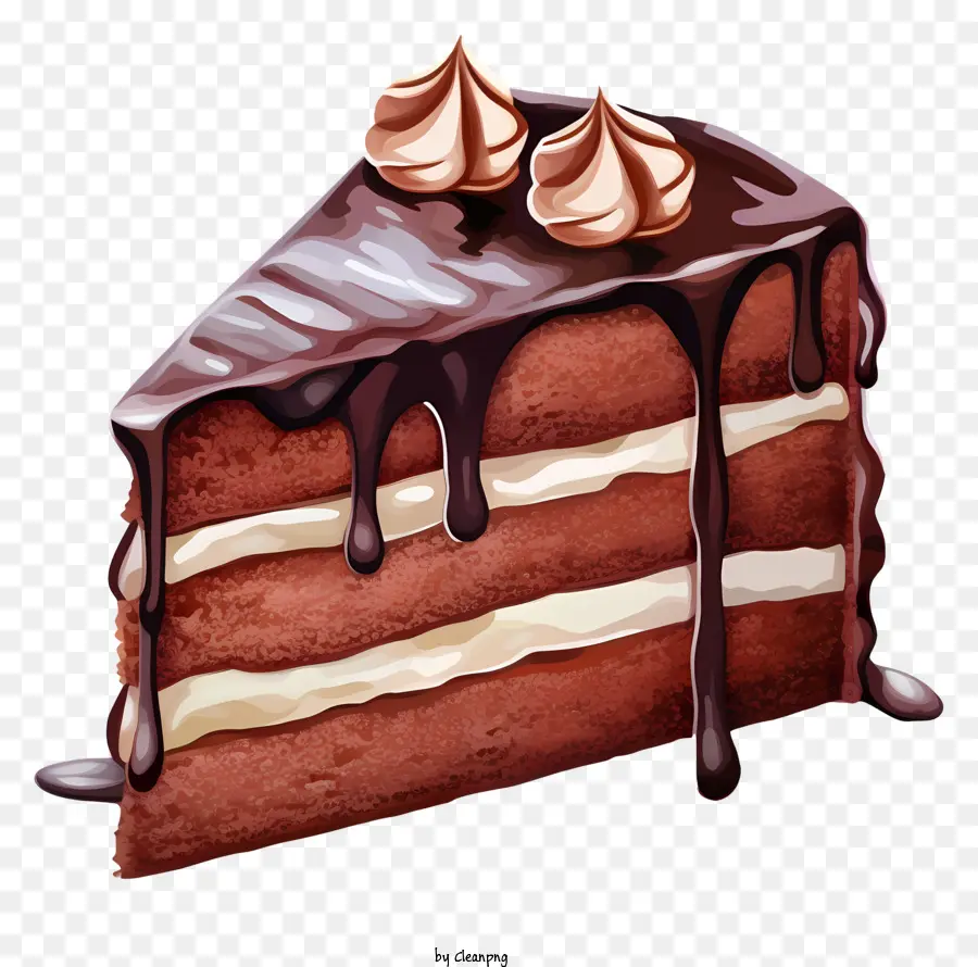 Pastel De Chocolate，Glaseado De Chocolate PNG