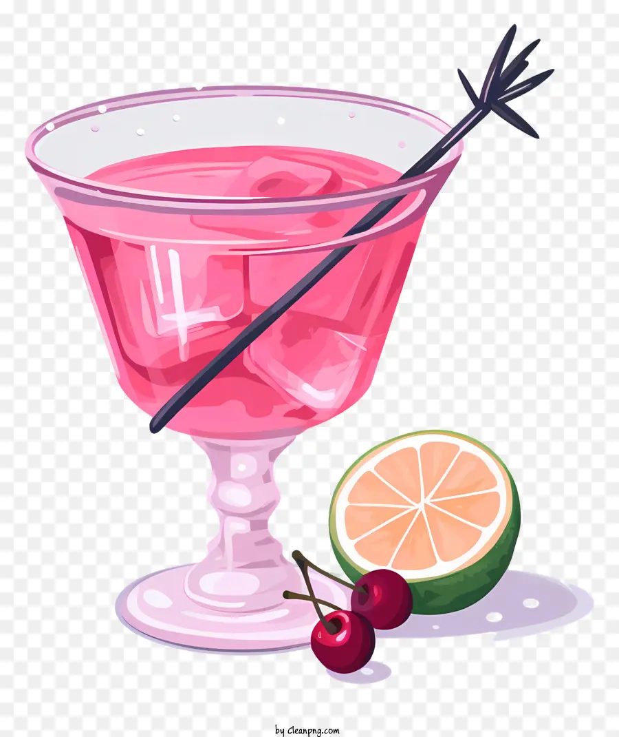 Bebida Rosa，Vidrio PNG