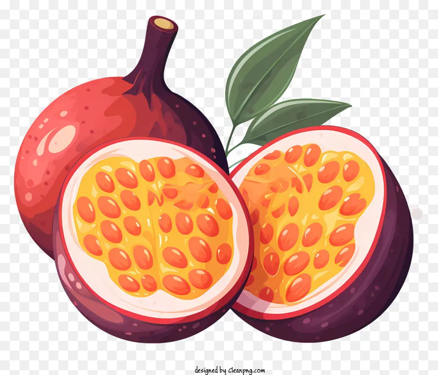 Fruta De La Pasión，Rebanadas De Fruta PNG