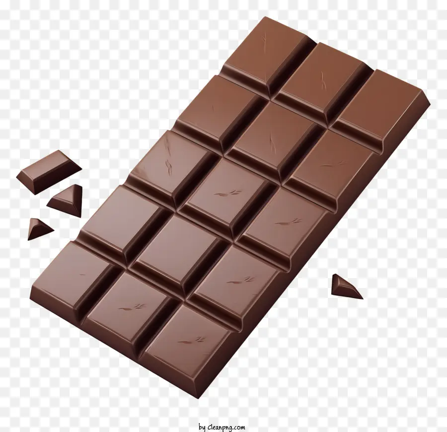 Barra De Chocolate，Chocolate Roto PNG