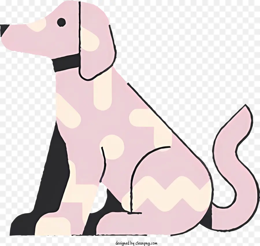 Perro De Dibujos Animados，Perro Rosa PNG