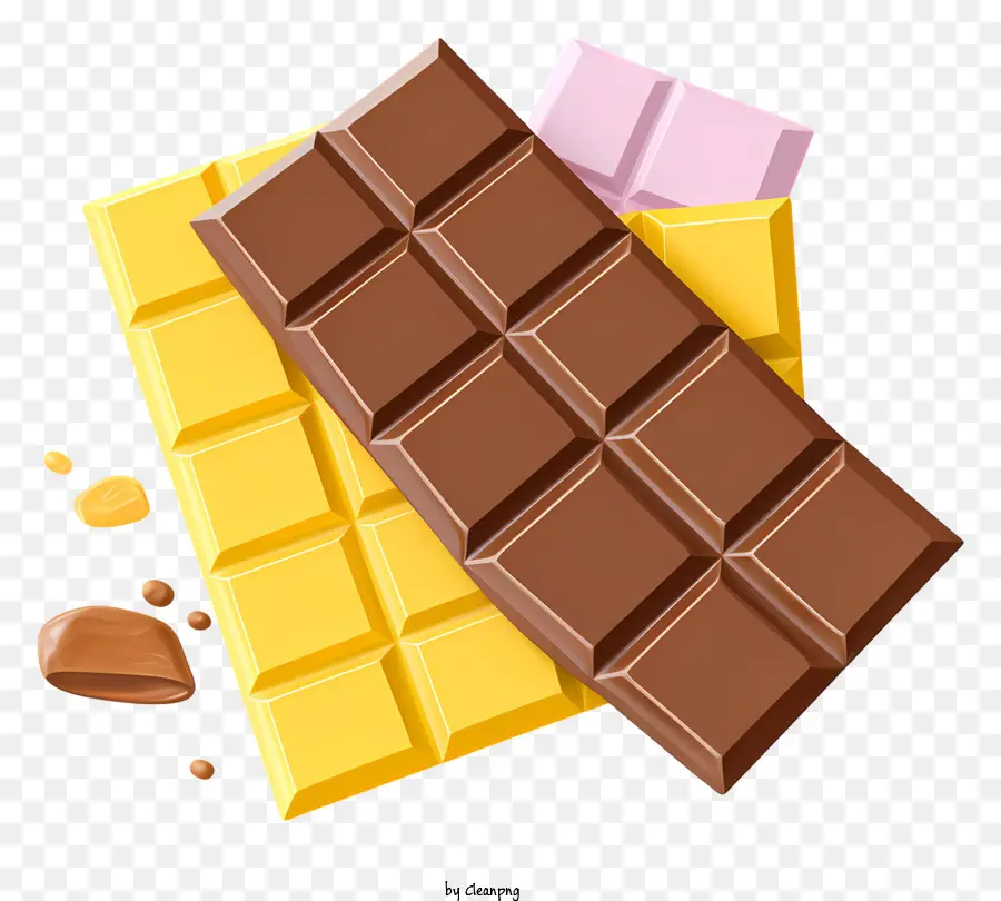 Pastel De Chocolate，Barras De Chocolate PNG